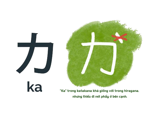 カ là katakana cho chữ “ka”