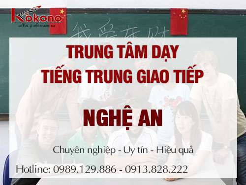 Trung tâm dạy tiếng Trung giao tiếp tại Nghệ An