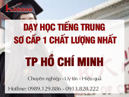 Dạy học tiếng Trung sơ cấp 1 tại Hồ Chí Minh chất lượng nhất