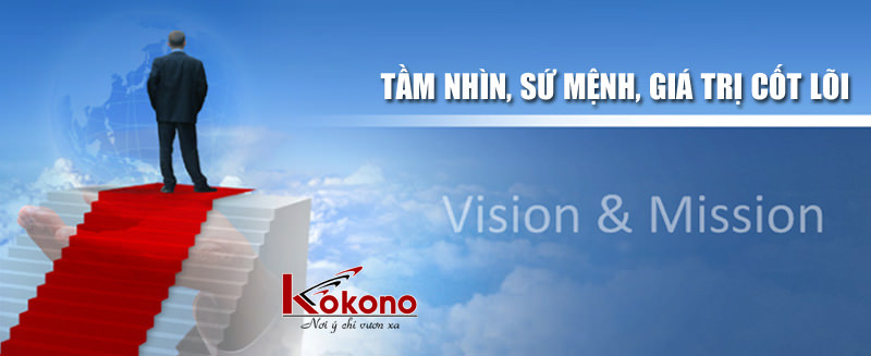 Tầm nhìn và sứ mệnh công ty cổ phần tư vấn du học Kokono